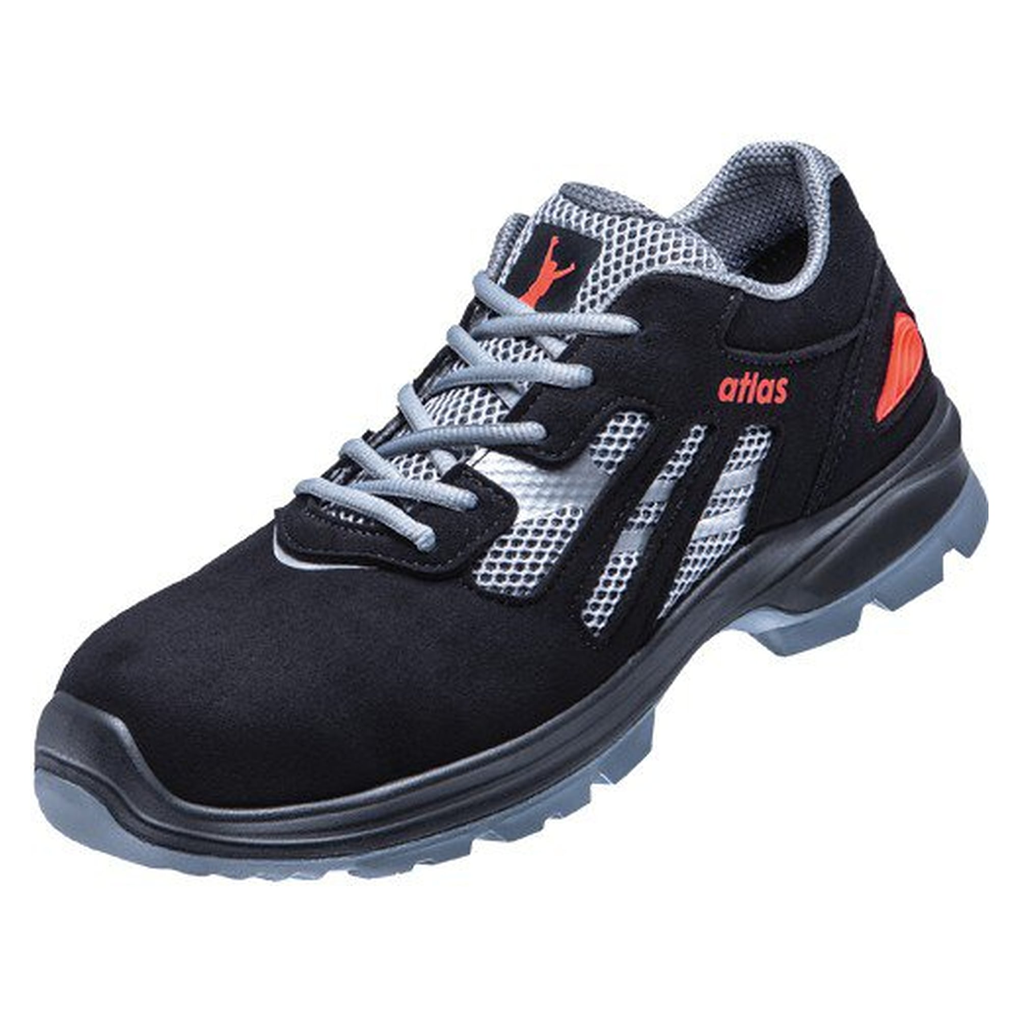 ESD safety low shoe FLASH 2000 S1, mesh upper, width 10, black/grey - Atlas 44600
