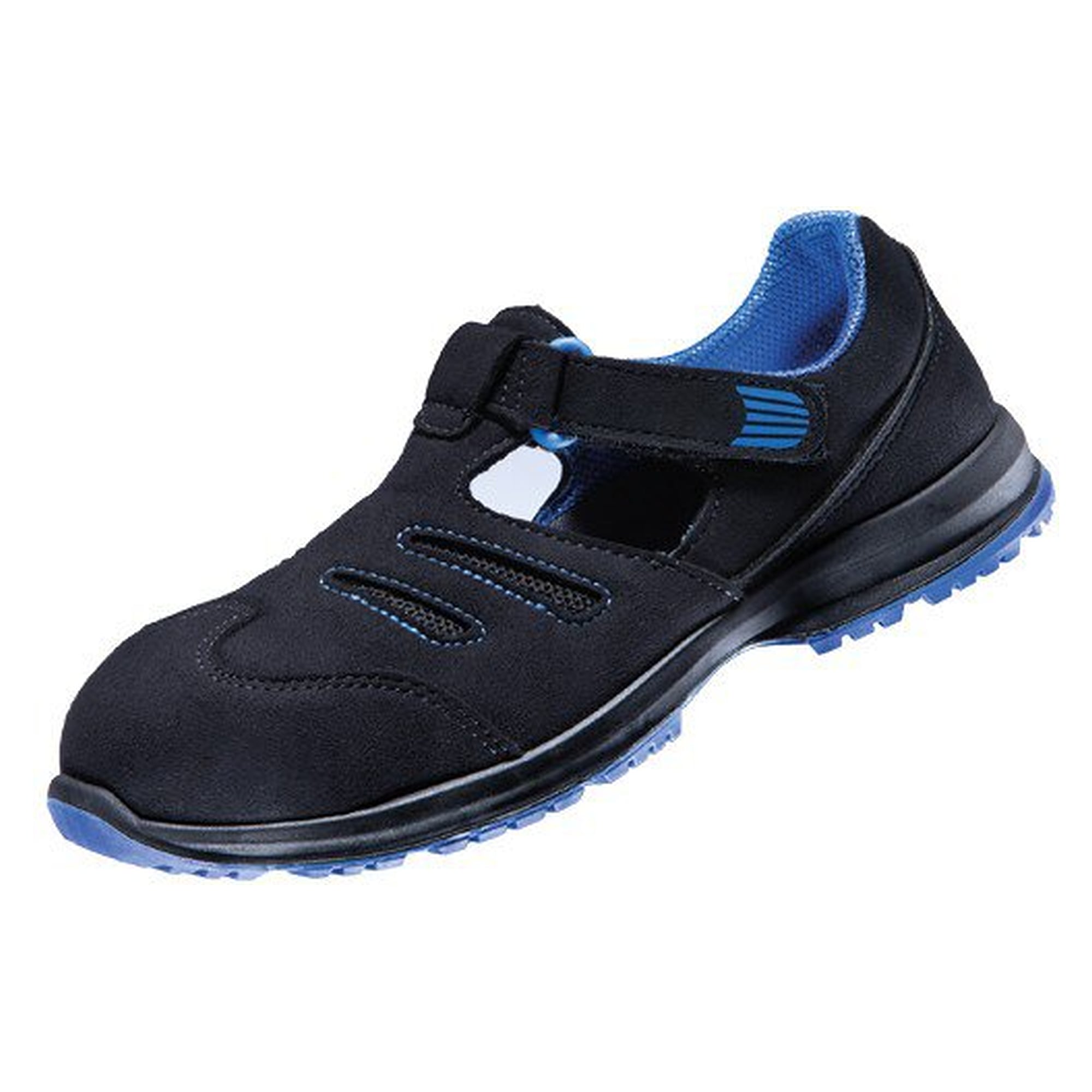 Sandale de sécurité ESD GX 350 black 2.0 femme S1, tige SportLine, largeur 10, noir/bleu roi - Atlas 45500