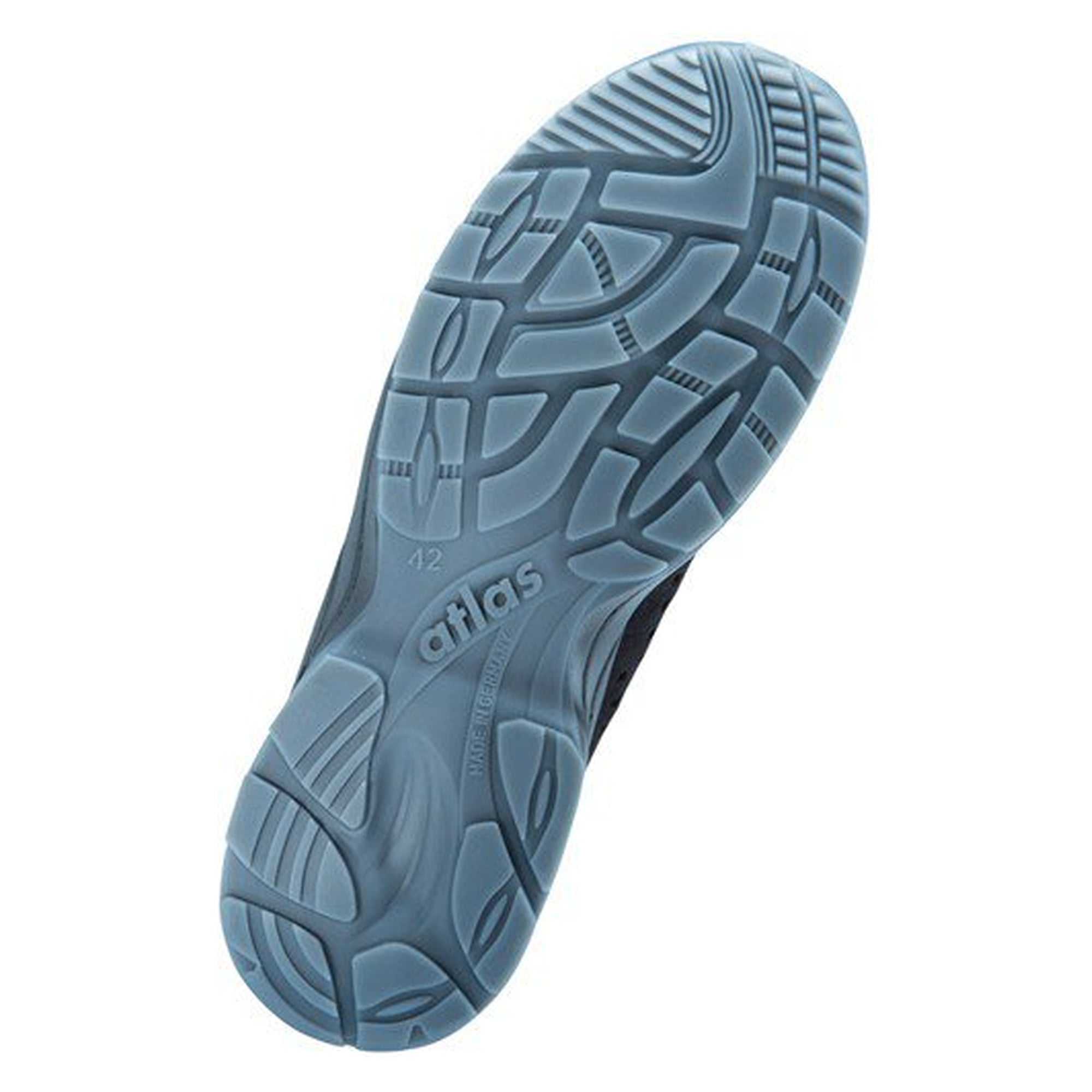 Sabot de sécurité ESD GX 390 black SB femme, cuir nubuck SOFT, largeur 10, noir/bleu - Atlas 49800