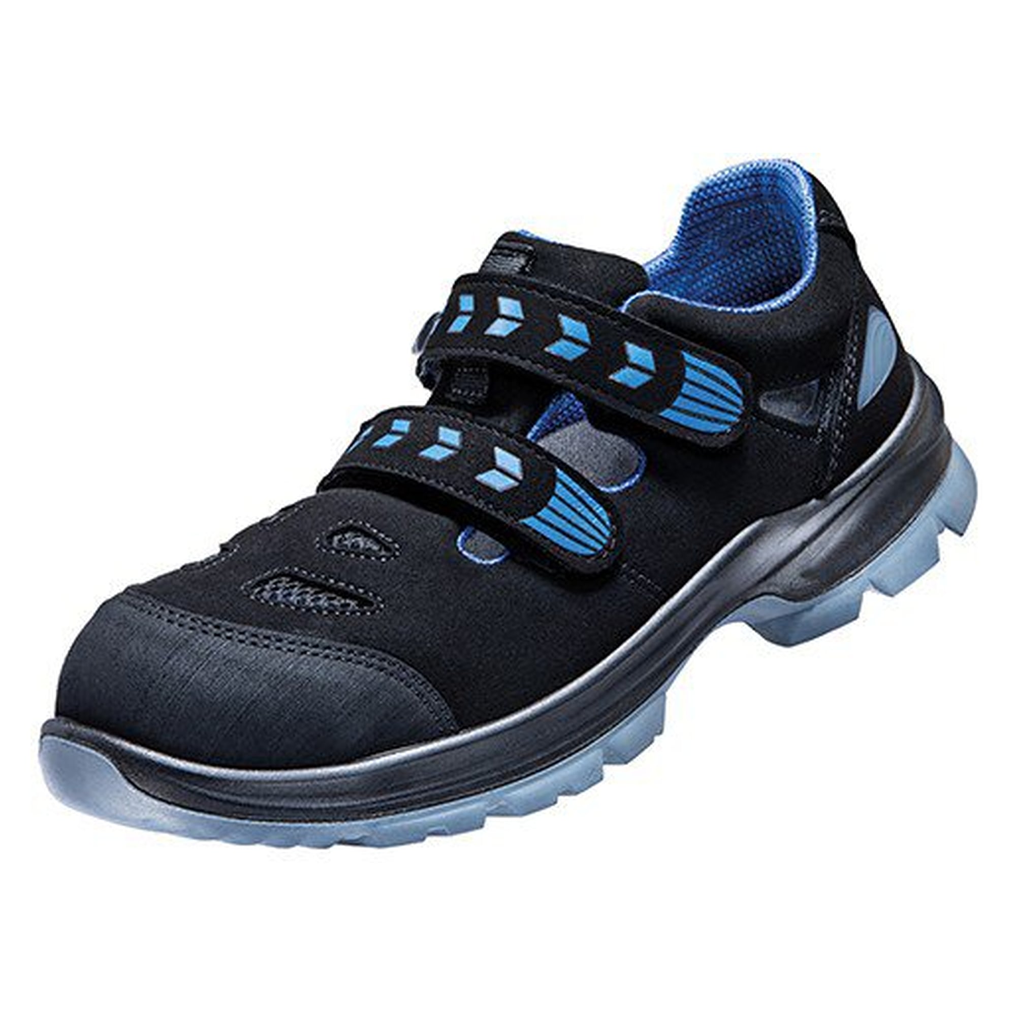 ESD-Berufssandale BS 46 O1, SportLine, Weite 10, schwarz/royal blau - Atlas 54000