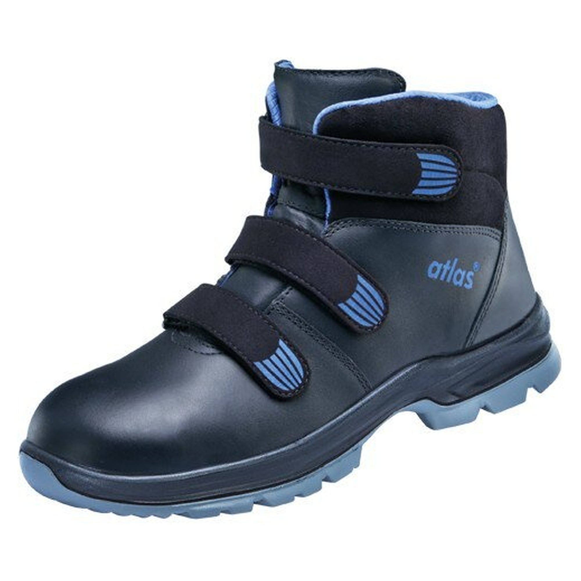 Sicherheitsschuh TX 575 2.0 S3 SRC, Waterproof-Glattleder, Weite 10, schwarz/royal blau - Atlas 5700