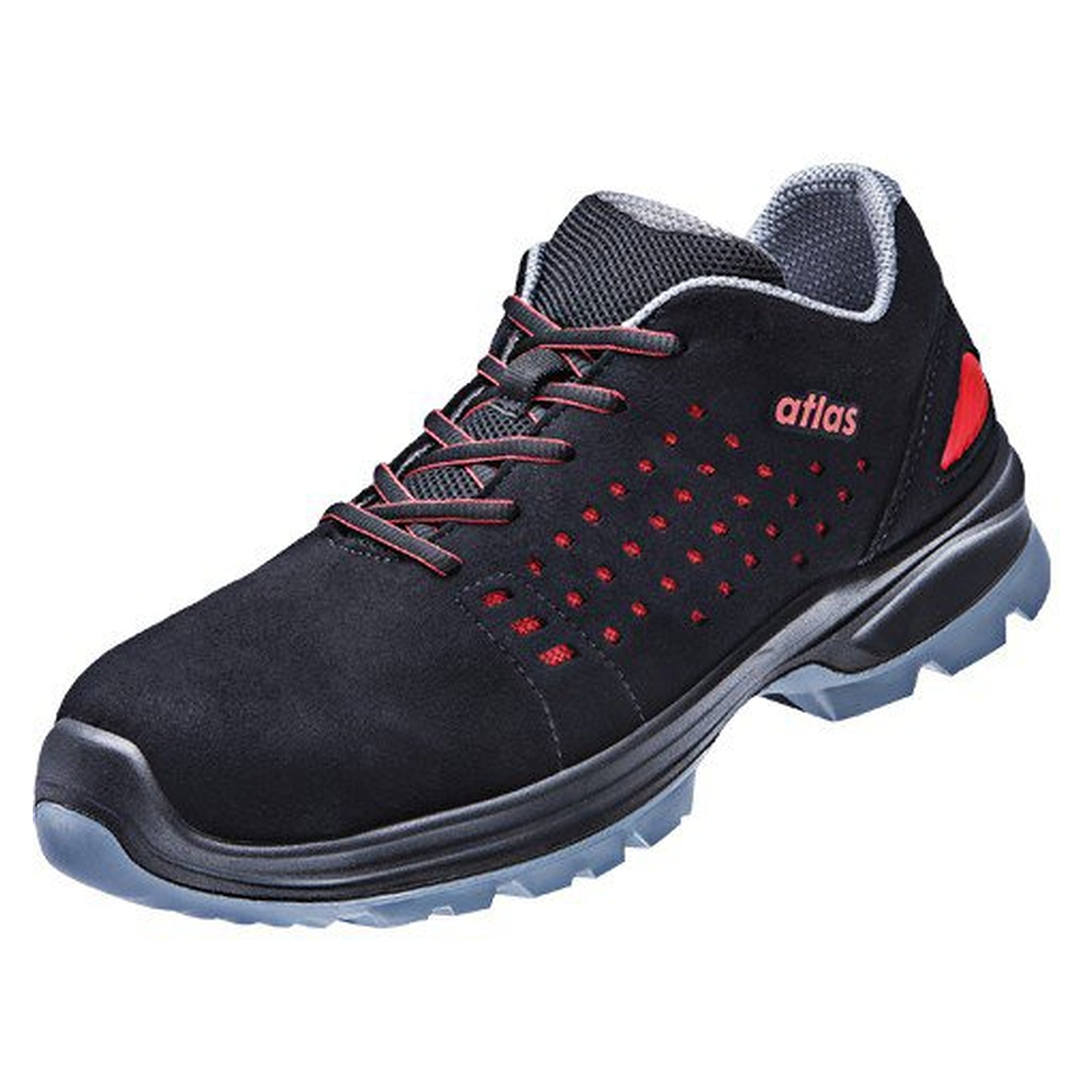 ESD safety low shoe SL 30 red S1, SportLine upper, width 10, black/red - Atlas 57500