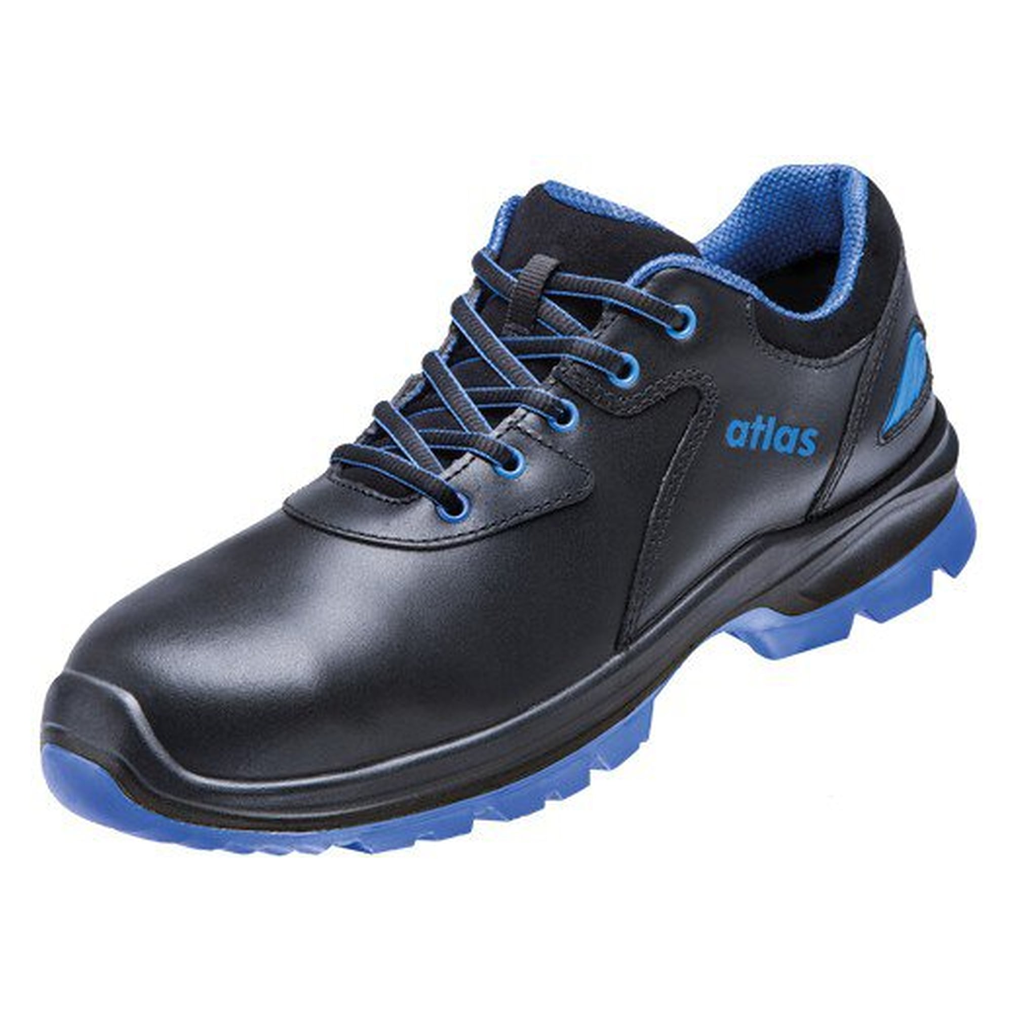 ESD safety low shoe SL 645 XP blue S3S, waterproof leather, width 12, black/royal blue - Atlas 57712