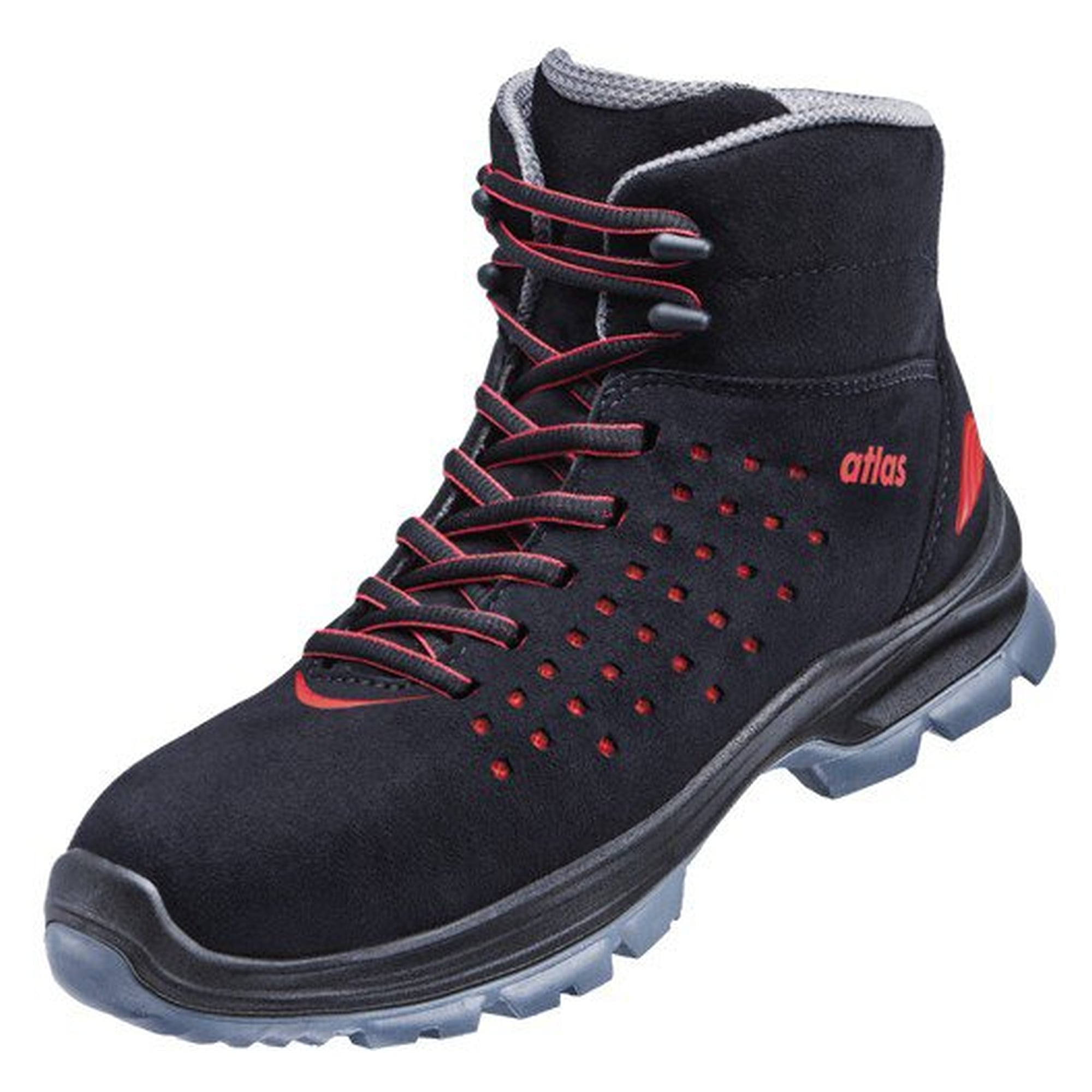 ESD-Sicherheitshalbschuh SL 32 red 2.0 S1 SR, SportLine-Textil, Weite 10, schwarz/rot - Atlas 59500