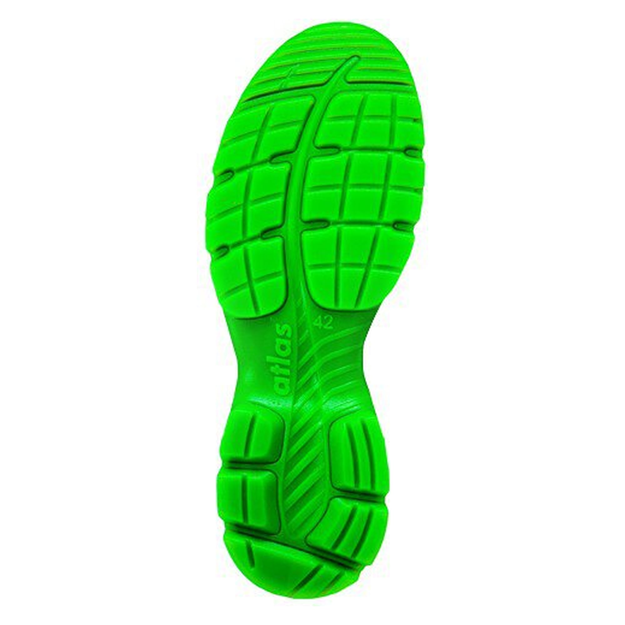 Chaussure de sécurité basse ESD SL 920 BOA green 2.0 S1 SR, textile SportLine, largeur 10, noir/vert fluo - Atlas 62300