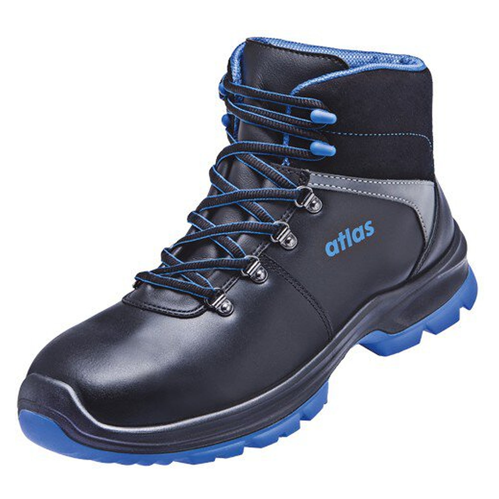 ESD-Sicherheitsschuh SL 845 XP blue S3S, Waterproofleder, Aluminiumkappe, schwarz/royal blau - Atlas 65200