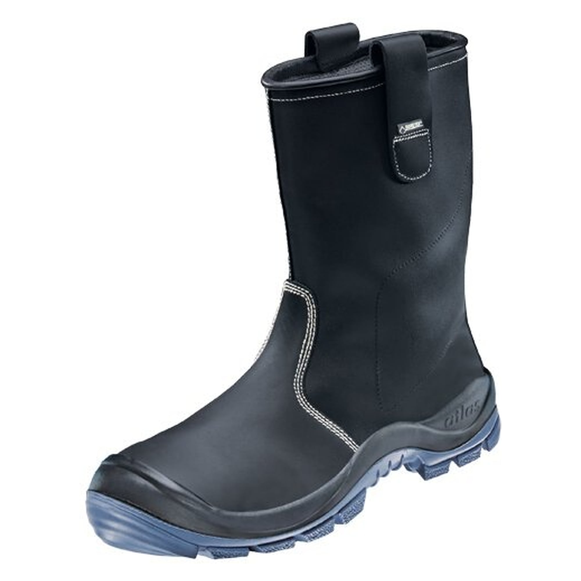 Sicherheitsstiefel S3 SRC GTX 835 GORE-TEX, Glattleder, Stahlkappe, ICE-AGE Sohle, schwarz - Atlas 7000