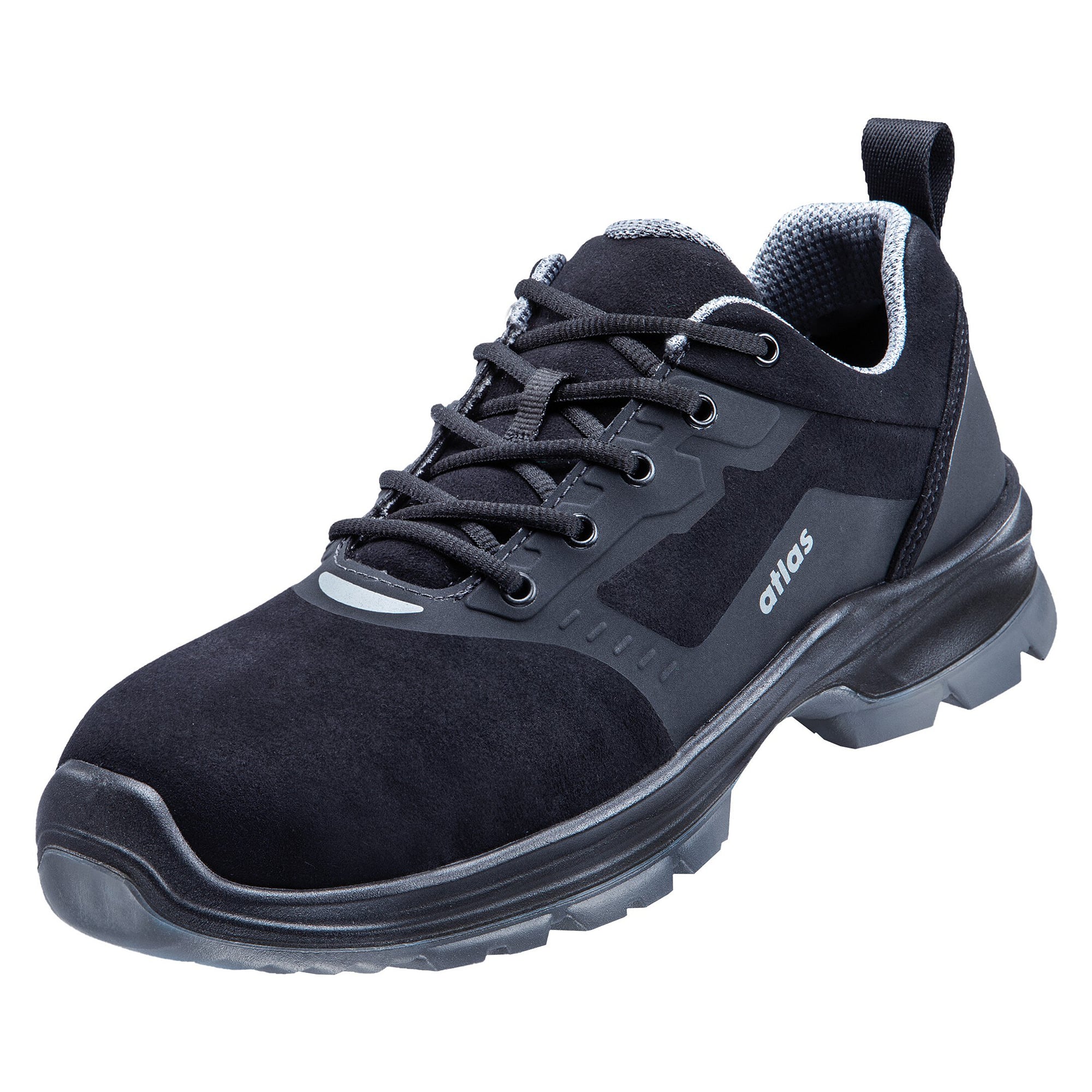 ESD-Sicherheitshalbschuh FLASH 6100 S2 in Weite 12, Sportline-Gewebe, schwarz-grau - Atlas 72012
