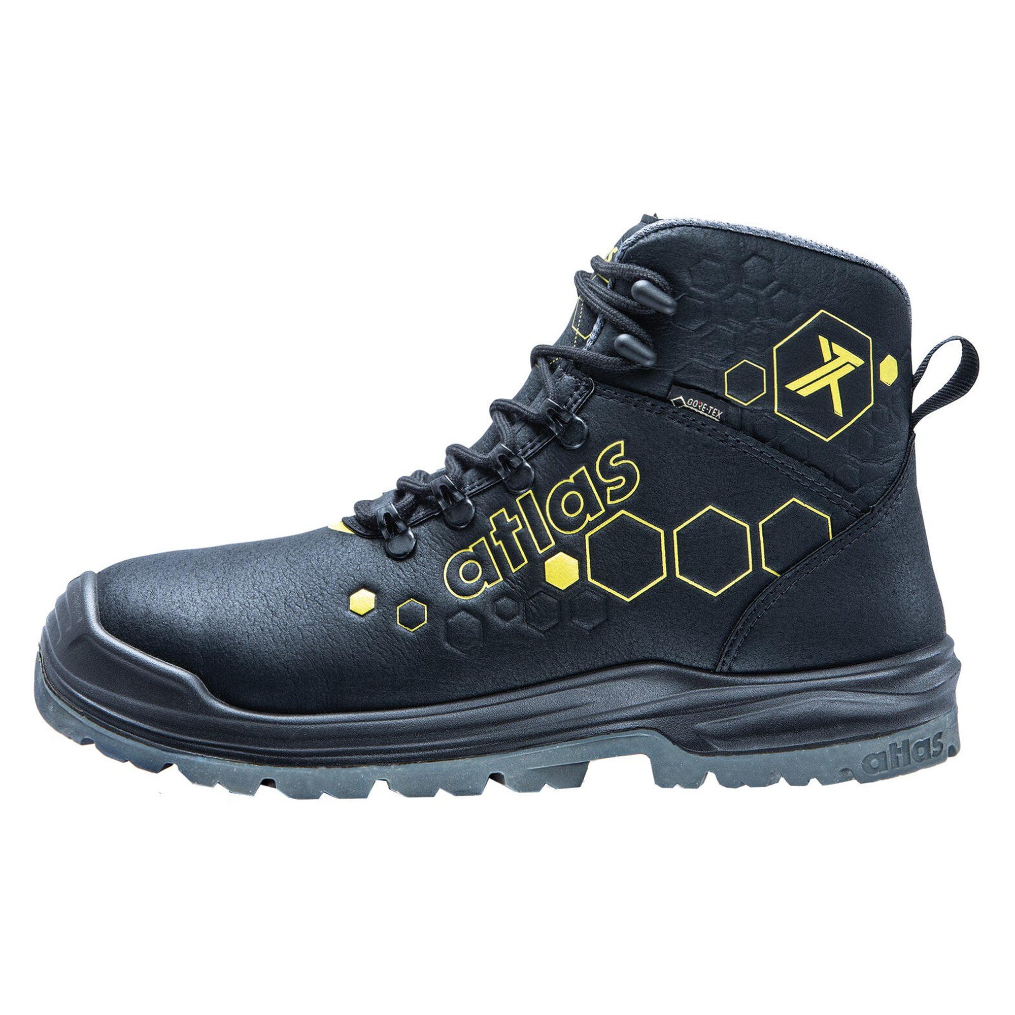 Chaussure de sécurité ESD XT 510 GTX S3, GORE-TEX EXTRAGUARD, embout aluminium, noir-jaune - Atlas 78400