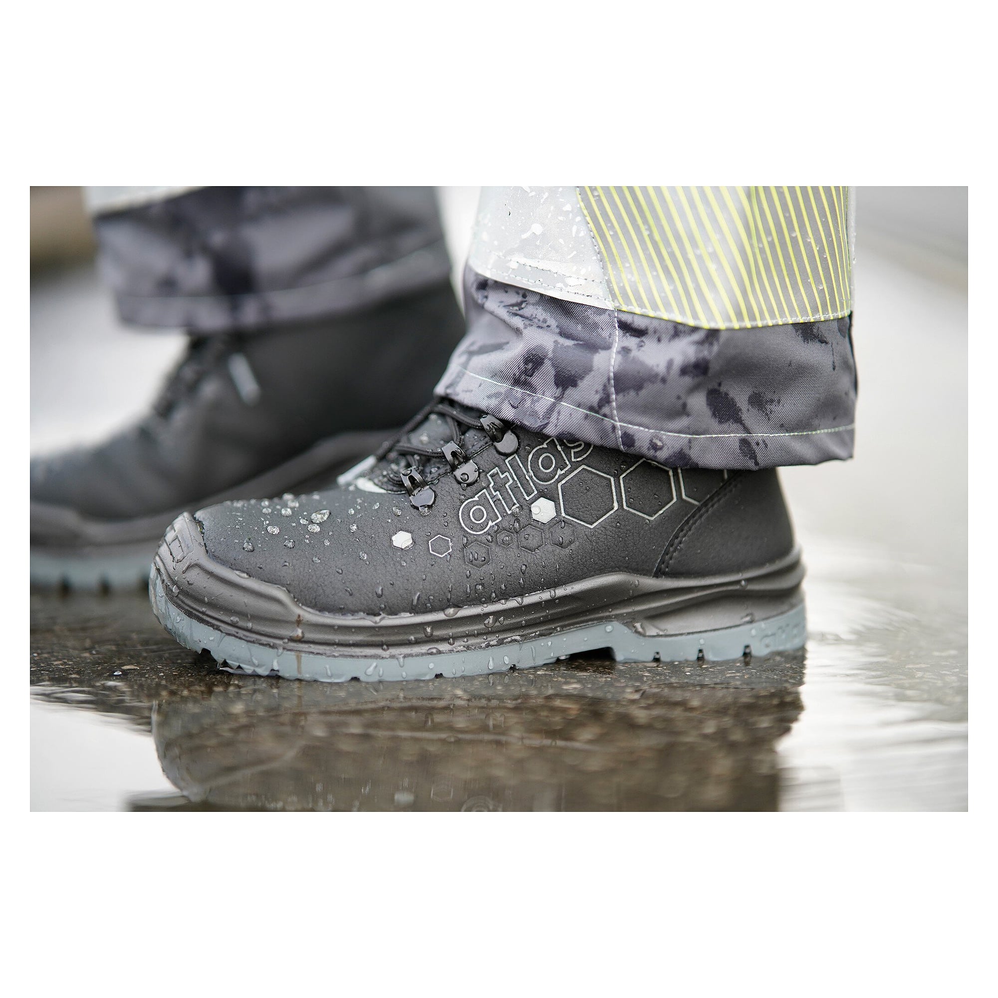 ESD-Sicherheitsschuh XT 500 GTX S3, GORE-TEX EXTRAGUARD, Aluminiumkappe, schwarz-anthrazit - Atlas 79700