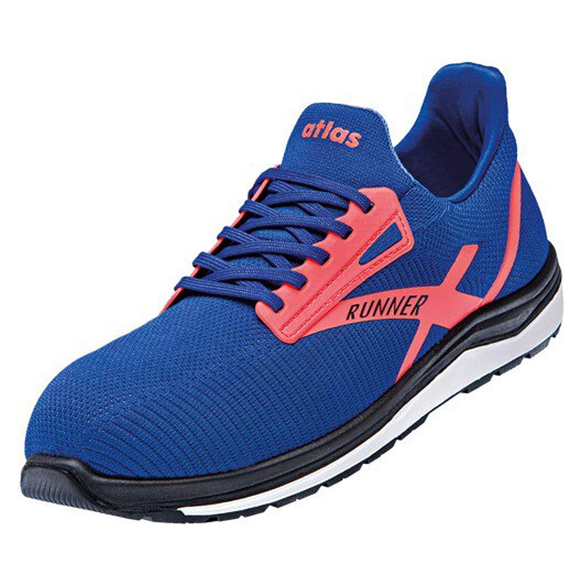 ESD-Sicherheitshalbschuh RUNNER 45 S1P, PET-Obermaterial, neon blue - Atlas 85000