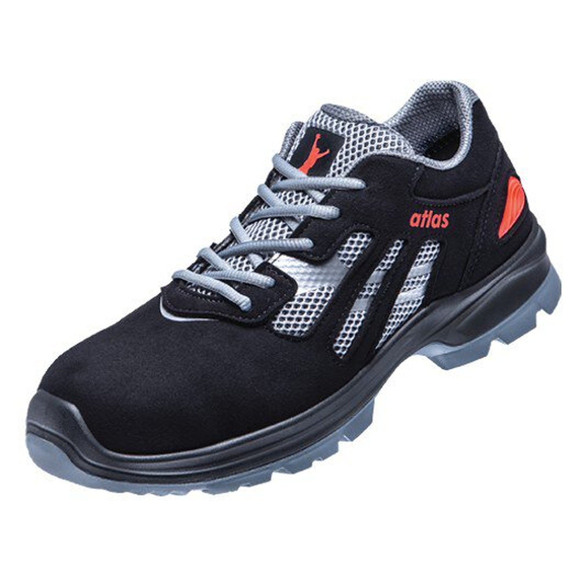 ESD-Sicherheitshalbschuh ERGO-MED 2000 S1, Mesh, Weite 10, schwarz und grau - Atlas 86400