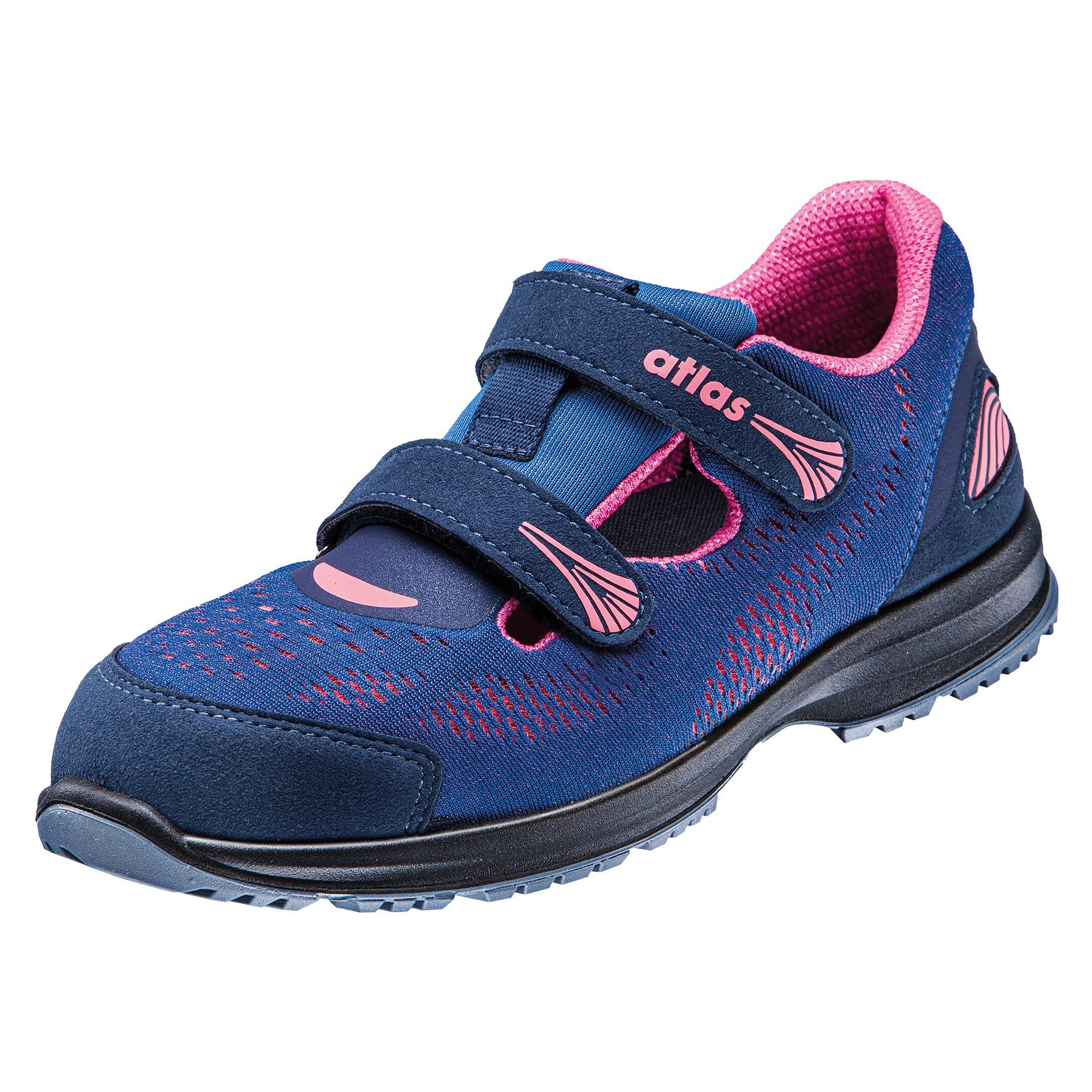 ESD-Sicherheitssandale GX 165 Damen S1P, Mesh-Obermaterial, blau und pink - Atlas 86800