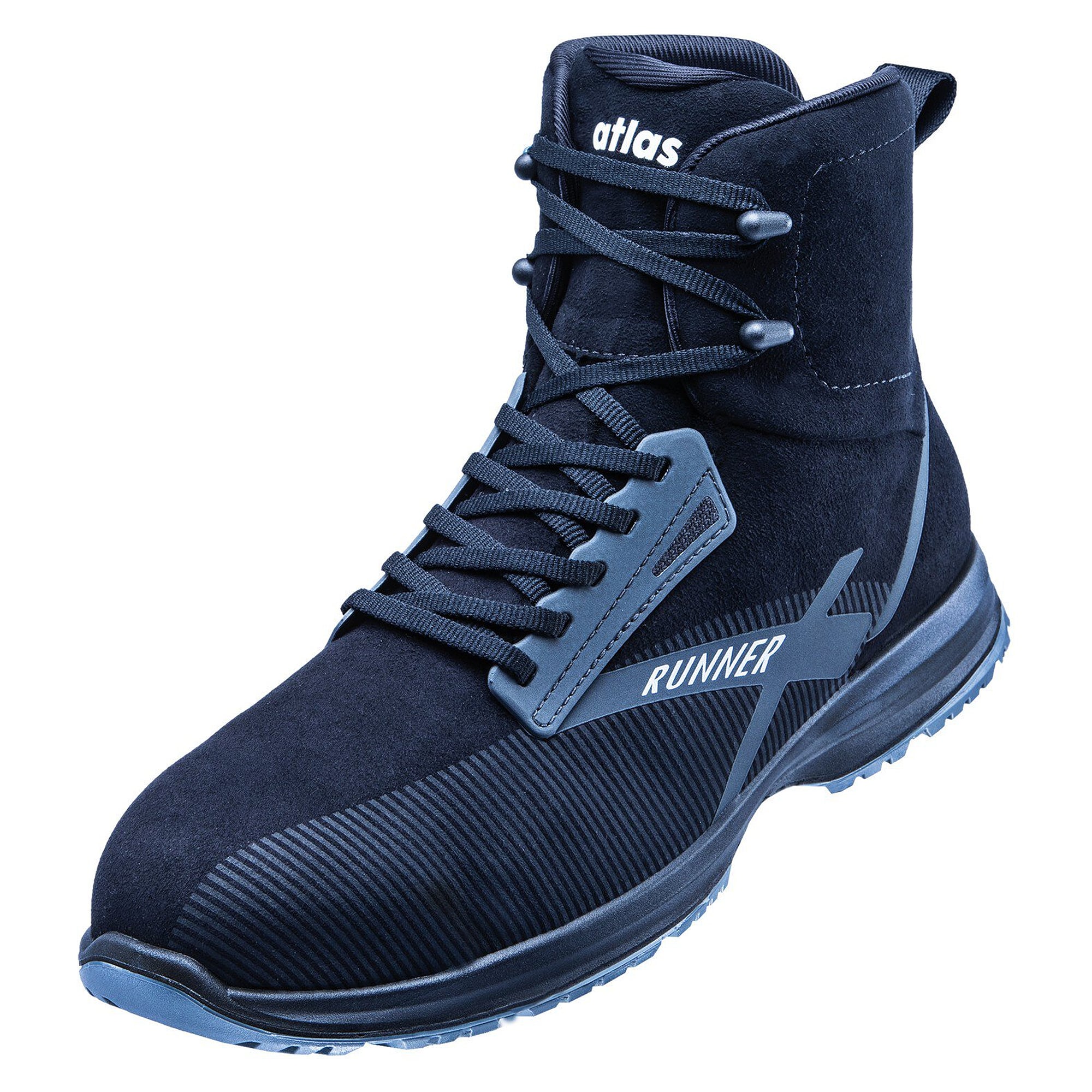 ESD-Sicherheitsschuh RUNNER 105 S3 SRC, Mikrofaser, Weite 10, anthrazit - Atlas 89900