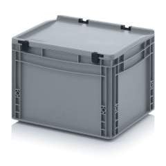 ED 43/27 HG. Euro containers with hinge lid, 40x30x28,5 cm