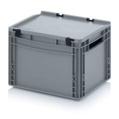 ED 43/27. Euro containers with hinge lid, 40x30x28,5 cm
