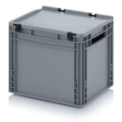 ED 43/32. Euro containers with hinge lid, 40x30x33,5 cm