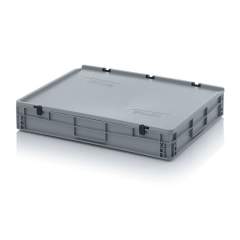 ED 86/12 HG. Euro containers with hinge lid, 80x60x13,5 cm