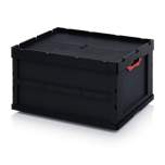 ESD FBD 86/445. ESD foldable boxes with lid, 80x60x44,5 cm