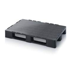 ESD HD 1208. ESD pallets with solid cover with retaining edge