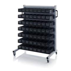 ESD SR.L.4109. ESD system trolleys for rack boxes, 56xESD RK 4109 (40x11,7x9 cm)