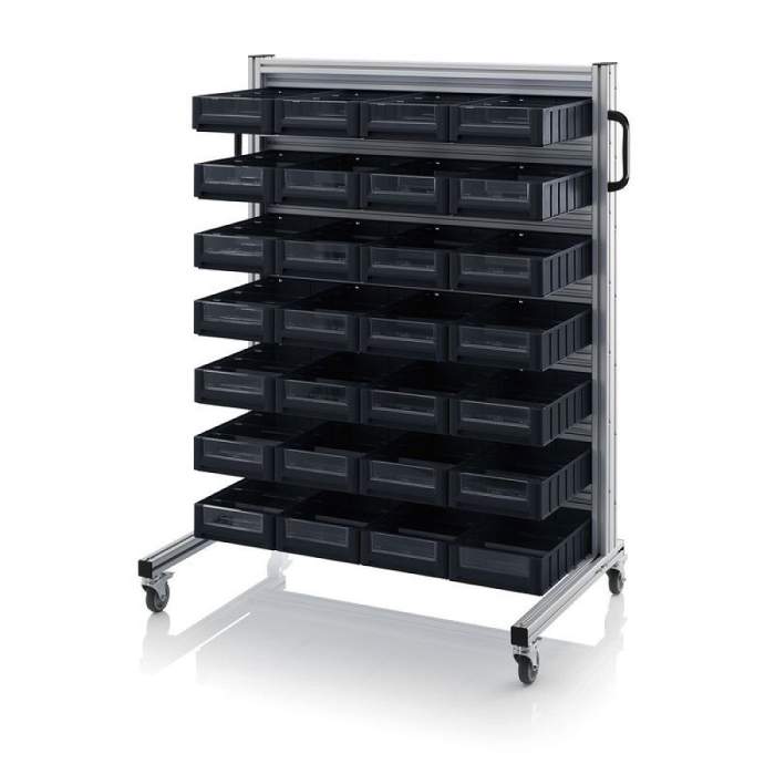 shelves with storage bins 4209 - Plastic containers supplier