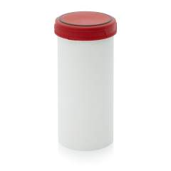 SC A 2.5-119 F3. Screw-top jars Basic, White pail, red lid