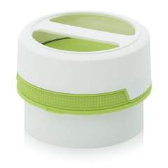 SC AG 0.3-99 F1. Screw-top jars with comfort handle, White pail, green lid