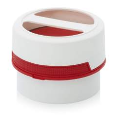SC AG 0.3-99 F3. Screw-top jars with comfort handle, White pail, red lid