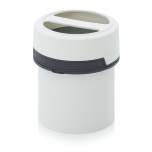 SC AG 0.65-99 F5. Screw-top jars with comfort handle, White pail, dark-grey lid