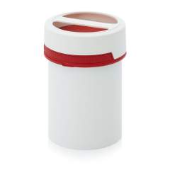 SC AG 1.5-119 F3. Screw-top jars with comfort handle, White pail, red lid