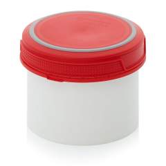 SC I 0.5-99 F3. Screw-top jars Basic, White pail, red lid