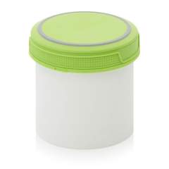 SC I 0.65-99 F1. Screw-top jars Basic, White pail, green lid