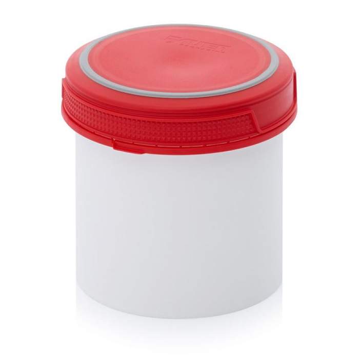 SC I 0.65-99 F3. Screw-top jars Basic, White pail, red lid