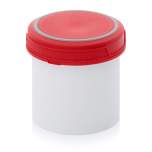 SC I 0.65-99 F3. Screw-top jars Basic, White pail, red lid