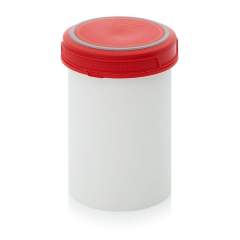 SC I 1.0-99 F3. Screw-top jars Basic, White pail, red lid