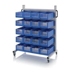 SR.L.5214. System trolleys for rack boxes, 20 pieces RK 5214
(50x23.4x14 cm)
