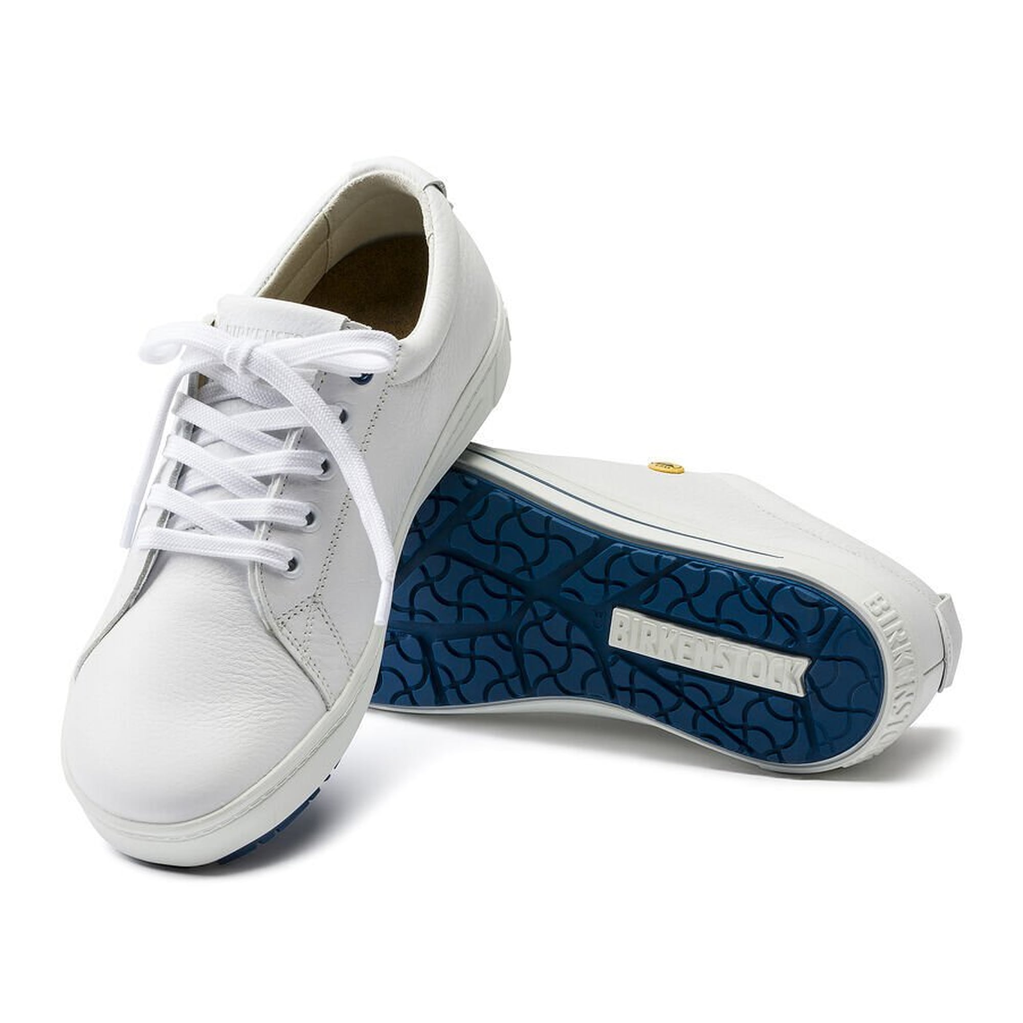 ESD occupational sneaker QO 500 O2, natural leather white, no toe cap, replaceable footbed - Birkenstock 1011366
