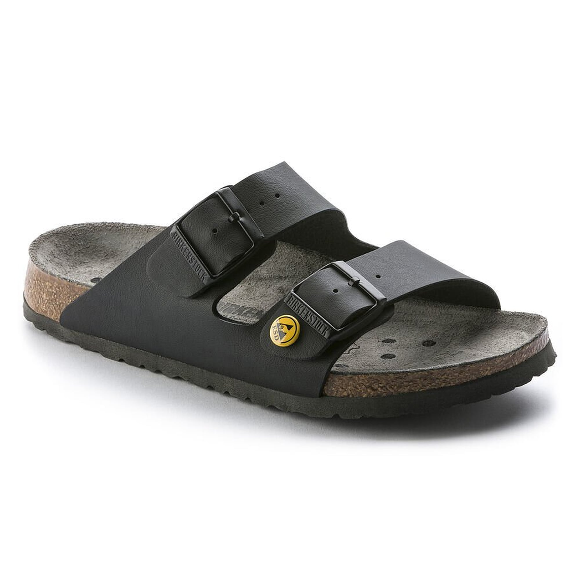 ESD-Sandale ARIZONA Birko-Flor, schwarz, Weite schmal, Kork-Latex-Fußbett - Birkenstock 89428