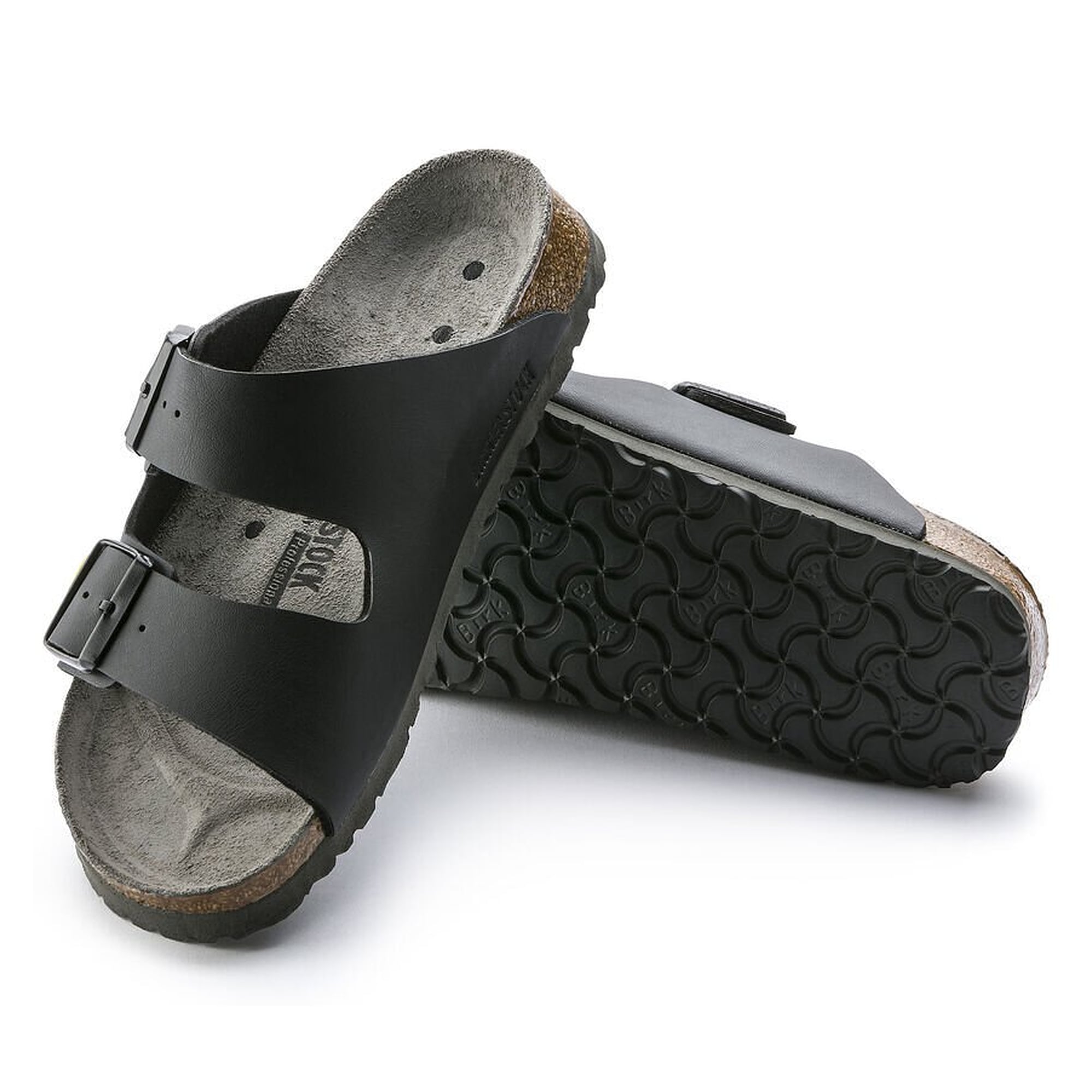 ESD-Sandale ARIZONA Birko-Flor, schwarz, Weite schmal, Kork-Latex-Fußbett - Birkenstock 89428