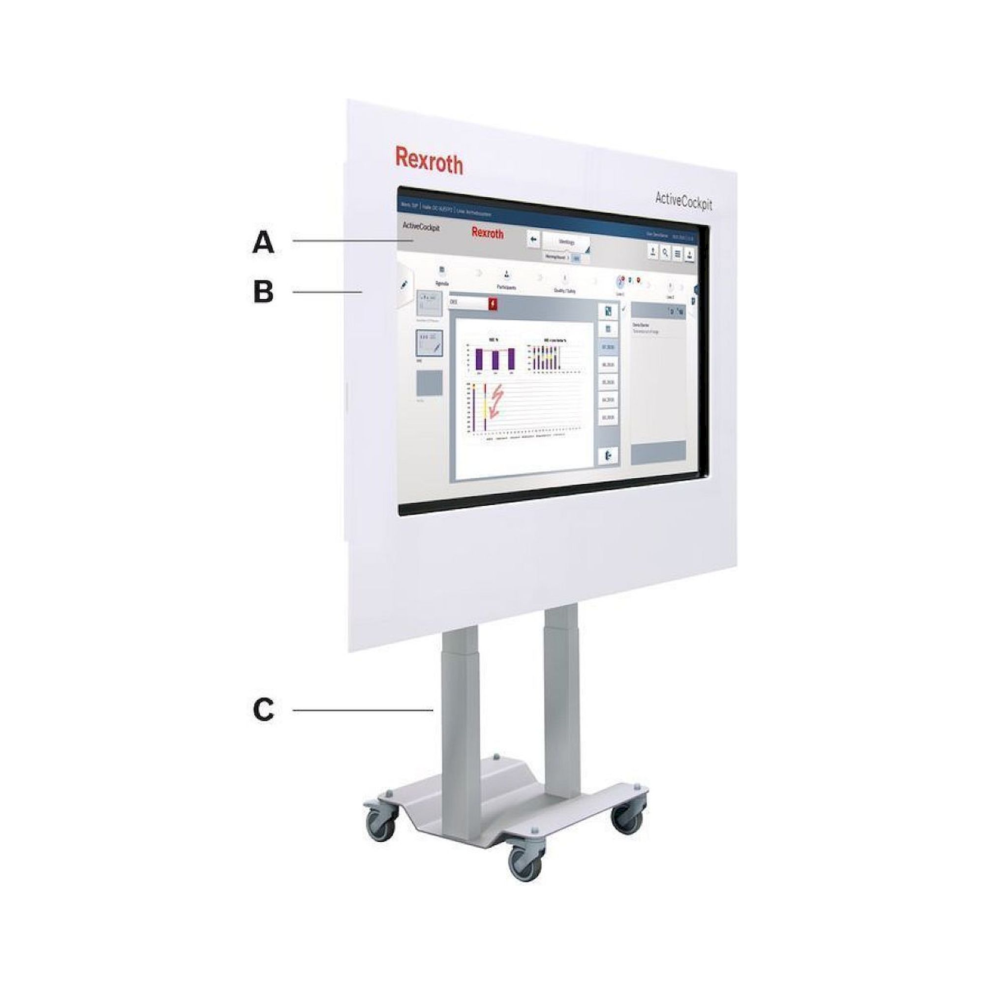 Bosch Rexroth 3842558278. Rahmen, AC 65" WHITE