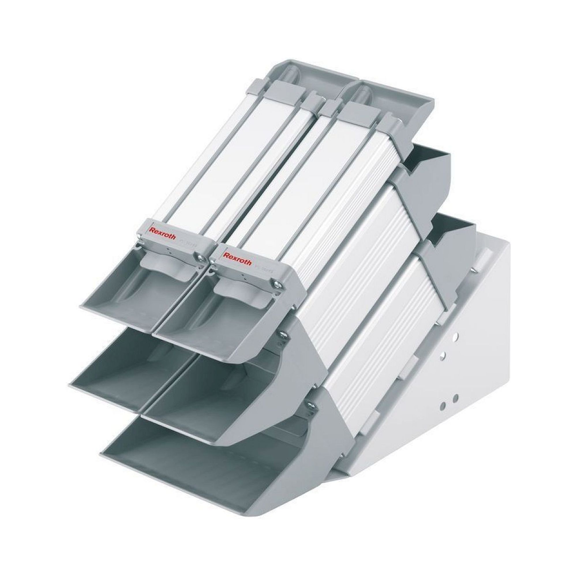 Aluminium Profile 90x90 Material Chute, Anodized, Variable Length 50-3000 mm - Bosch Rexroth 3842993072-1000