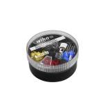 Wiha wire  end sleeves with plastic collar set 4–16 mm2, 100 units, DIN colour code, in dispenser (43903)