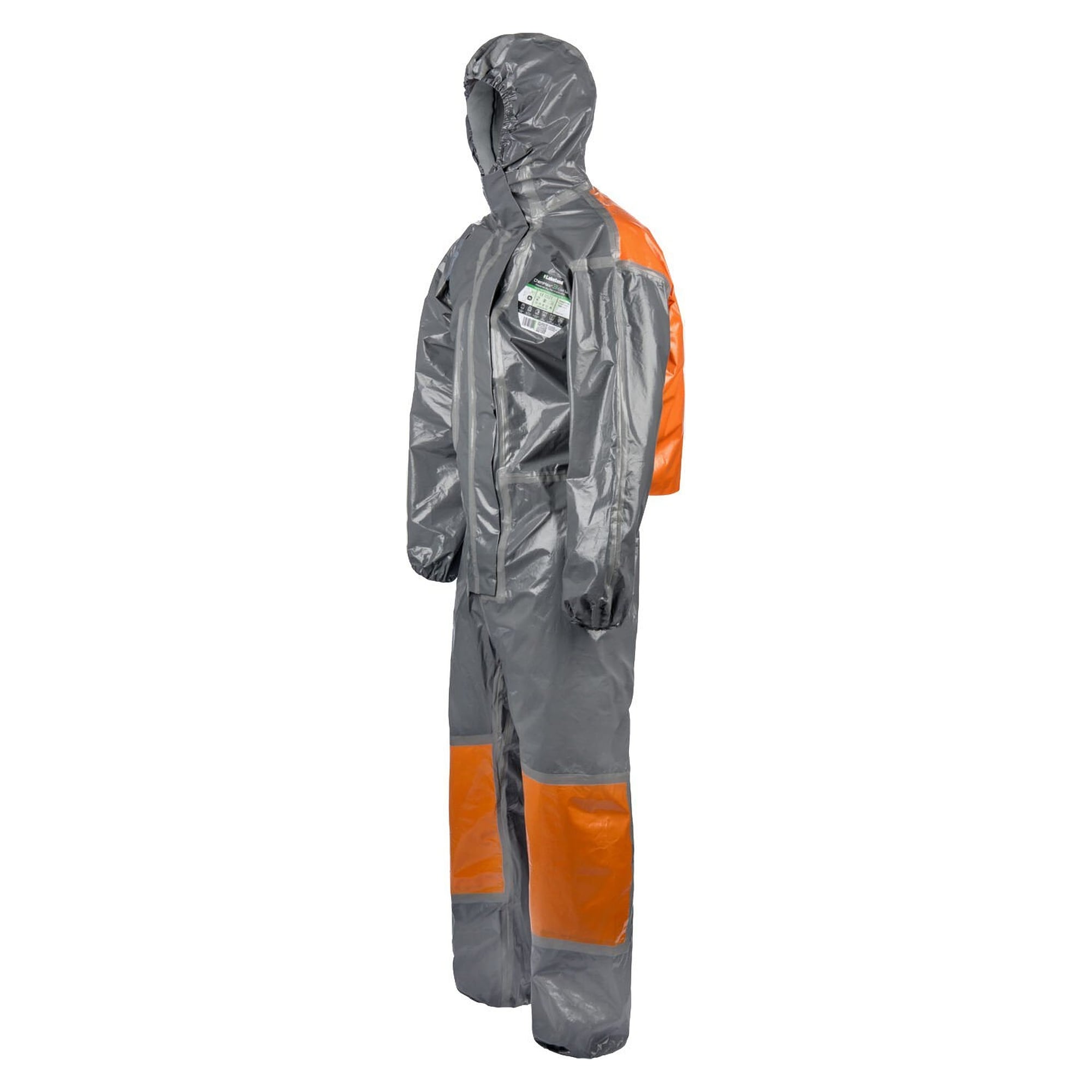 Combinaison de protection chimique ChemMax 1 Cool Suit à dos respirant et capuche, jaune-vert - DS Safety Wear CM1-CS