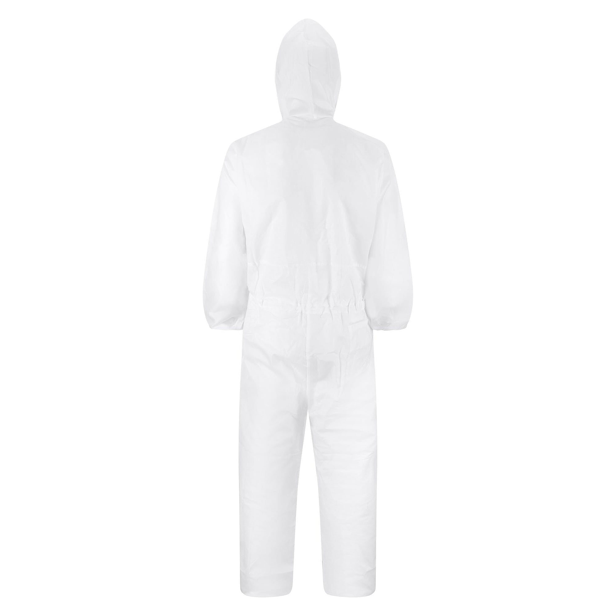 Mehrweg-Lackieroverall aus 100 % Polyester mit Kapuze, waschbar, weiß - DS Safety Wear LO2