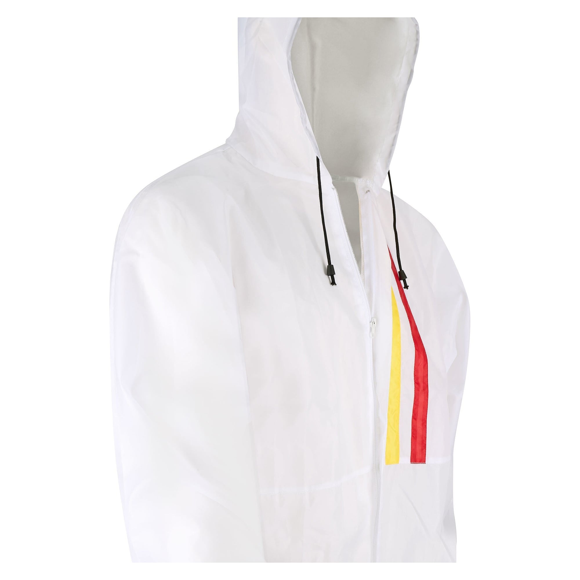 Mehrweg-Lackieroverall aus 100 % Polyester mit Kapuze, waschbar, weiß - DS Safety Wear LO2