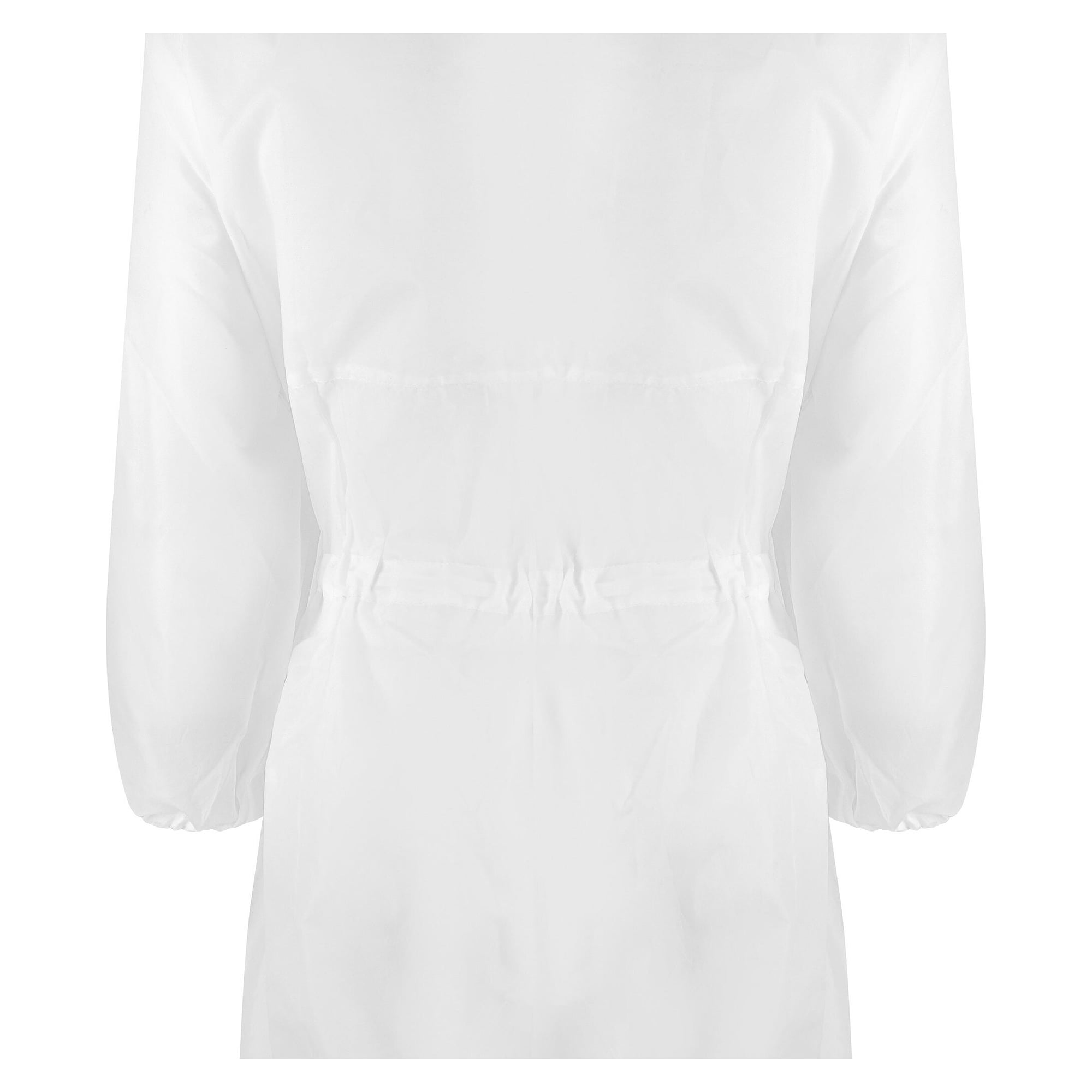 Mehrweg-Lackieroverall aus 100 % Polyester mit Kapuze, waschbar, weiß - DS Safety Wear LO2
