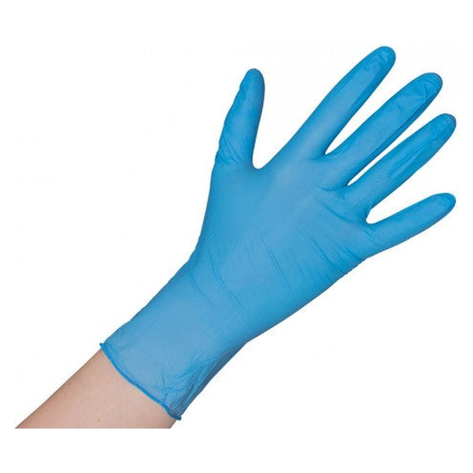 Einweg-Nitrilhandschuh, puderfrei, mikrotexturierte Fingerspitzen, blau, 200 Stück - DS Safety Wear NHUB