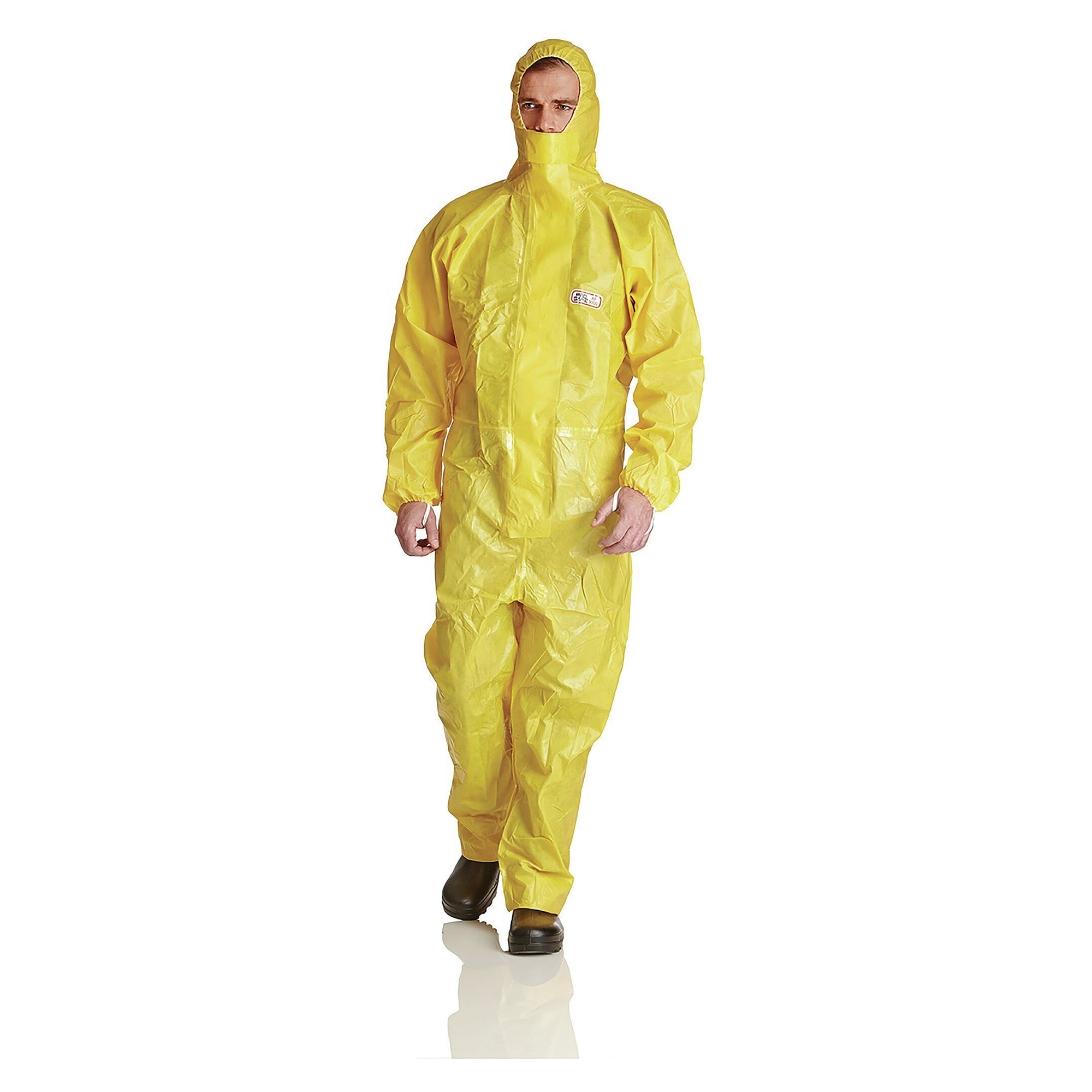 Combinaison chimique ProSafe XP3000 avec capuche 3 pièces et passe-pouce, jaune - DS Safety Wear PSXP