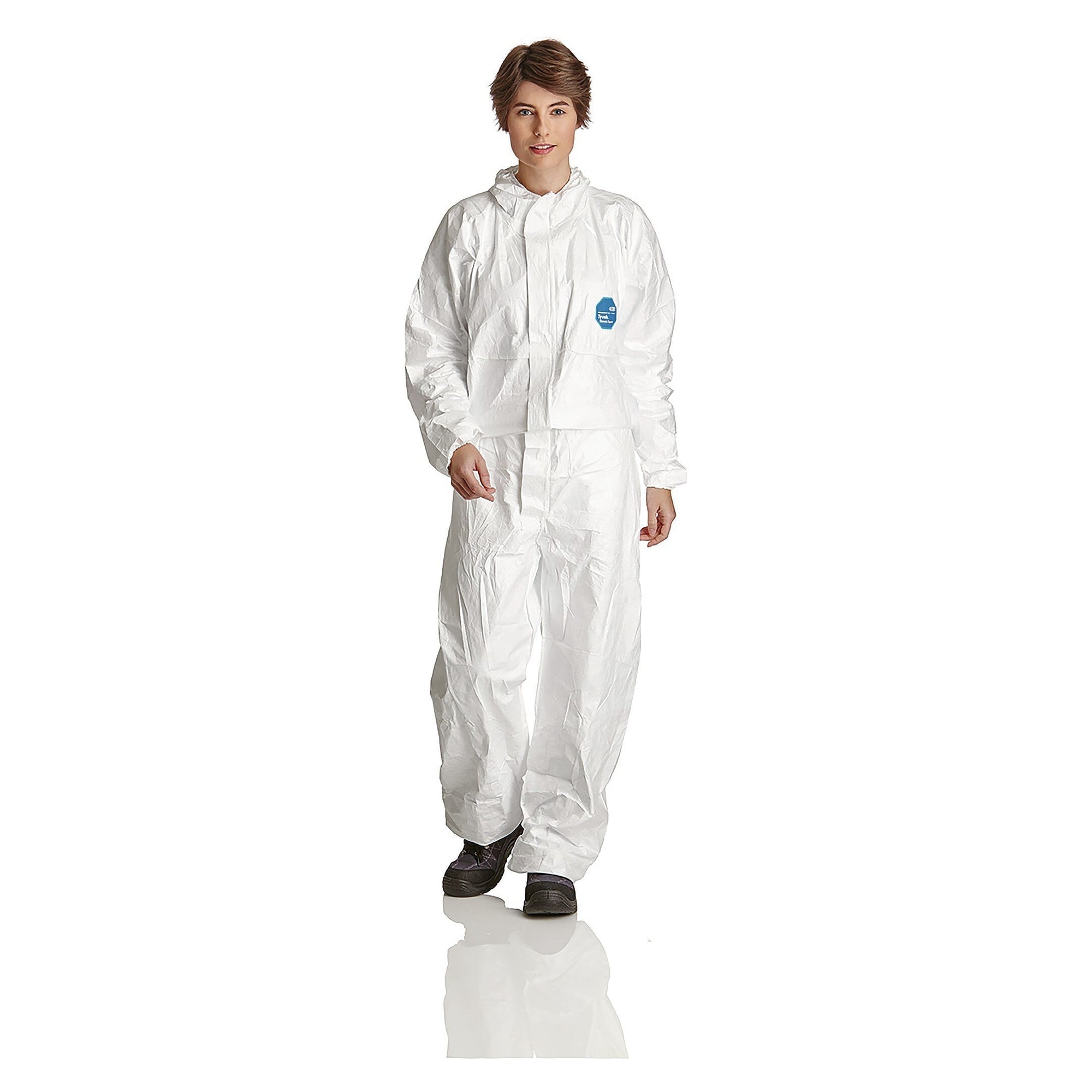 Tyvek Classic Xpert disposable protective coverall with hood, antistatic, CE Cat. III, white - DS Safety Wear TC